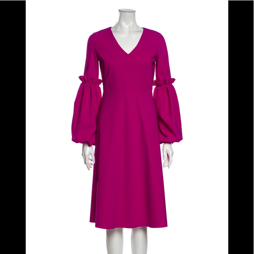 Greta Constantine V-Neck Midi Length Dress